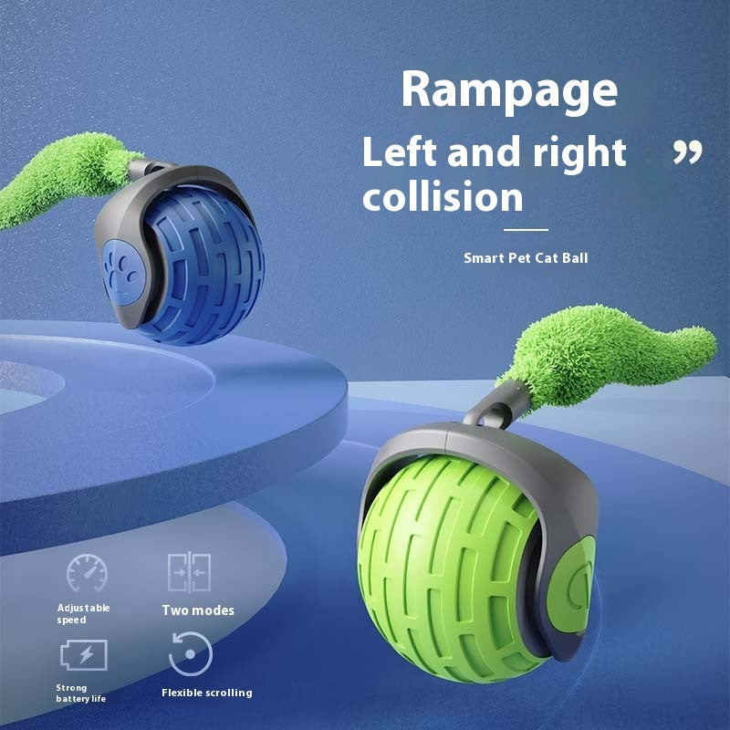 Jouet Intelligent pour Chat – Balle Électronique Roulante USB Rechargeable