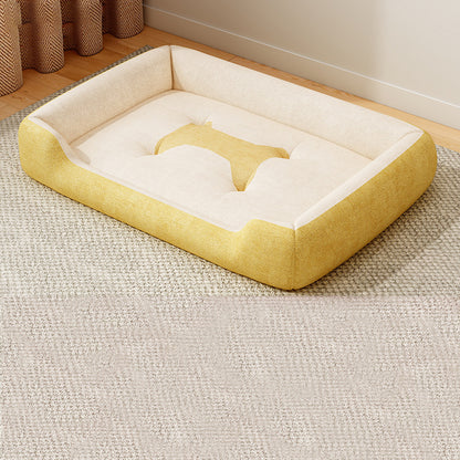Panier pour Chien et Chat avec Coussin Amovible et Réversible