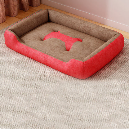 Panier pour Chien et Chat avec Coussin Amovible et Réversible