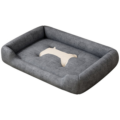 Panier pour Chien et Chat avec Coussin Amovible et Réversible