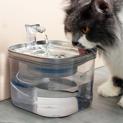 Fontaine à Eau Automatique en Acier Inoxydable pour Chats et Chiens – 2 L