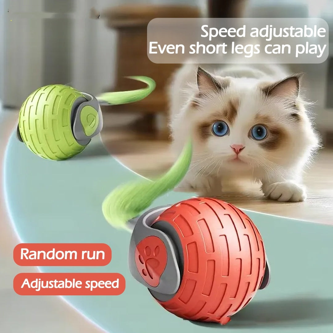 Jouet Intelligent pour Chat – Balle Électronique Roulante USB Rechargeable