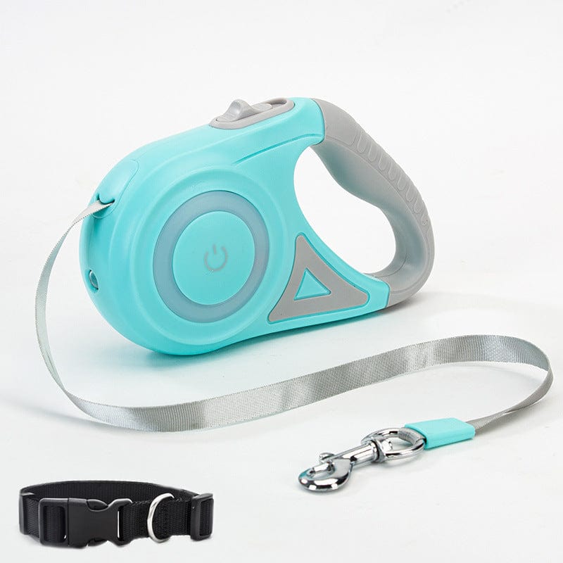 "\"Laisse et Collier Automatiques pour Chiens et Chats – Traction et Spotlight Aventureanimale.com\""
