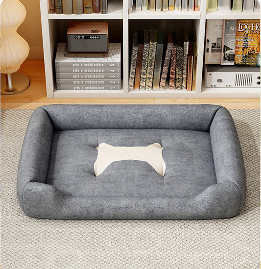 Panier pour Chien et Chat avec Coussin Amovible et Réversible