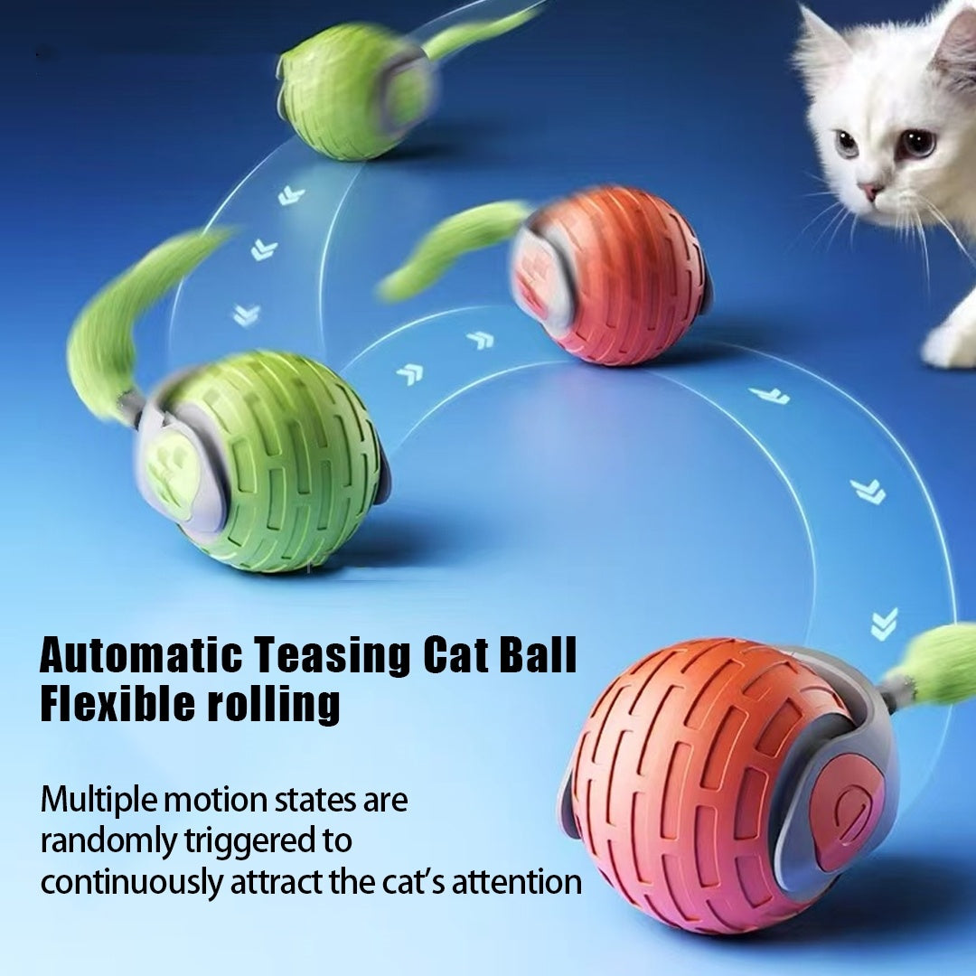 Jouet Intelligent pour Chat – Balle Électronique Roulante USB Rechargeable