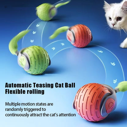 Jouet Intelligent pour Chat – Balle Électronique Roulante USB Rechargeable