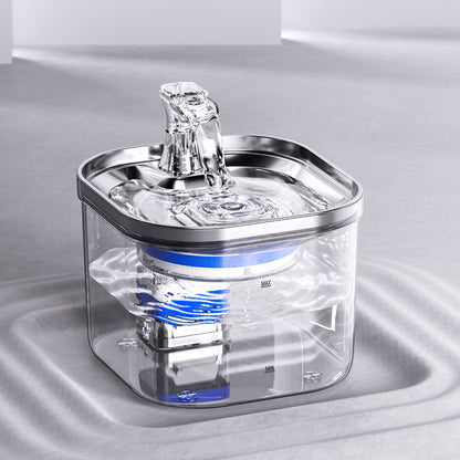 Fontaine à Eau Automatique en Acier Inoxydable pour Chats et Chiens – 2 L