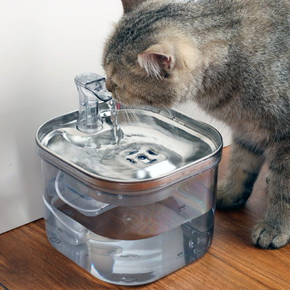 Fontaine à Eau Automatique en Acier Inoxydable pour Chats et Chiens – 2 L