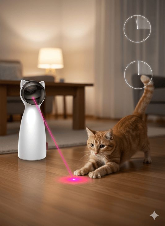 Jouet Laser Automatique pour Chat – Interactif & LED Aventureanimale.com